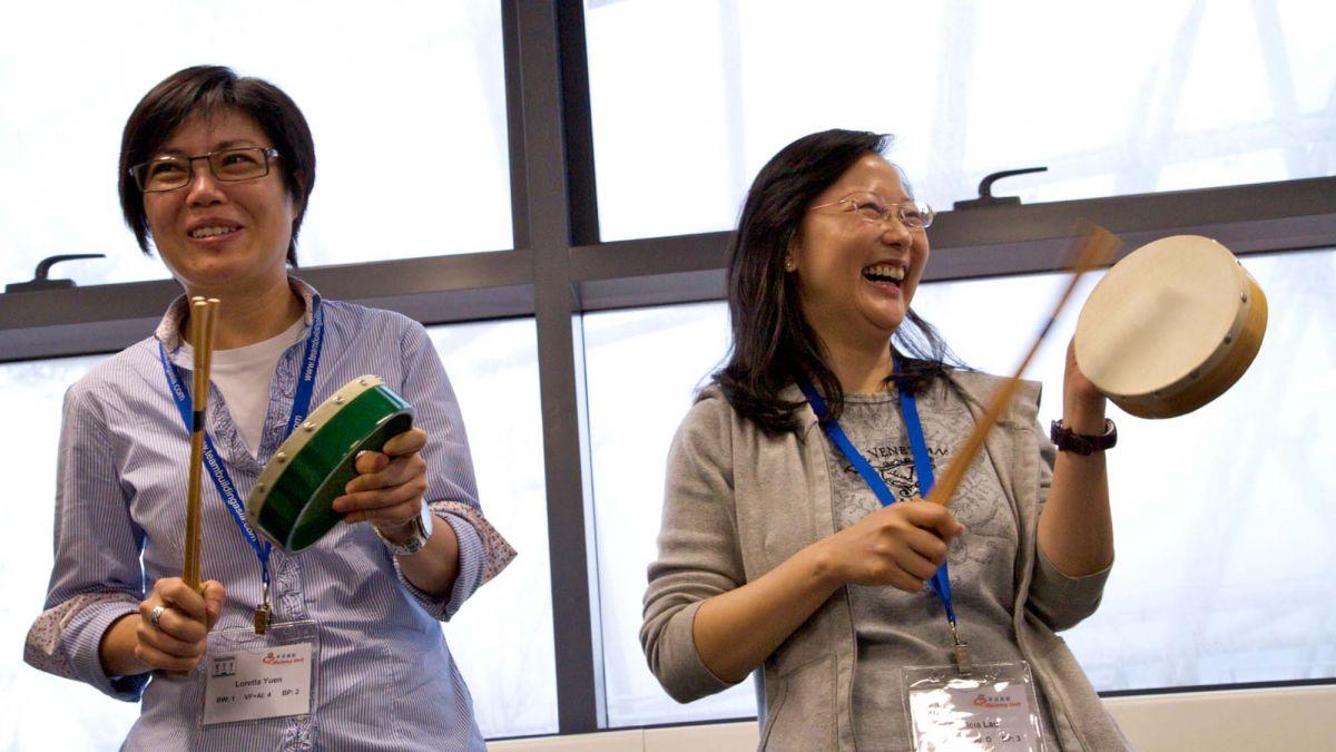 women playing instruments positive thinking resized
