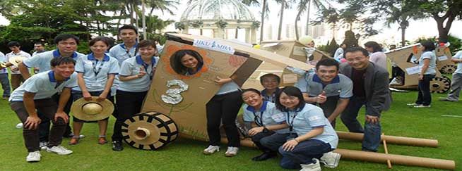 rickshaw rally corporate team building activity