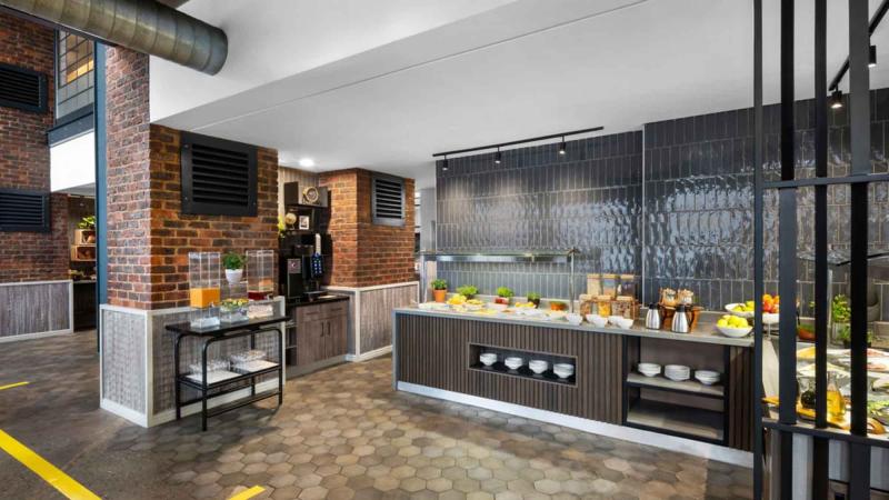 Buffet breakfast at Tambo conference venue
