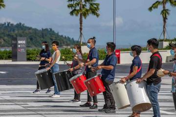 corporate drumming for distanced teams