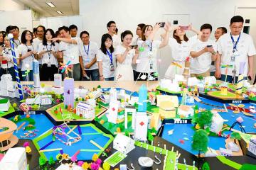 city build creative activity team building asia