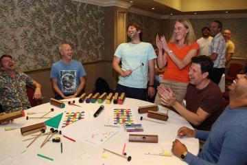 corporate music giving